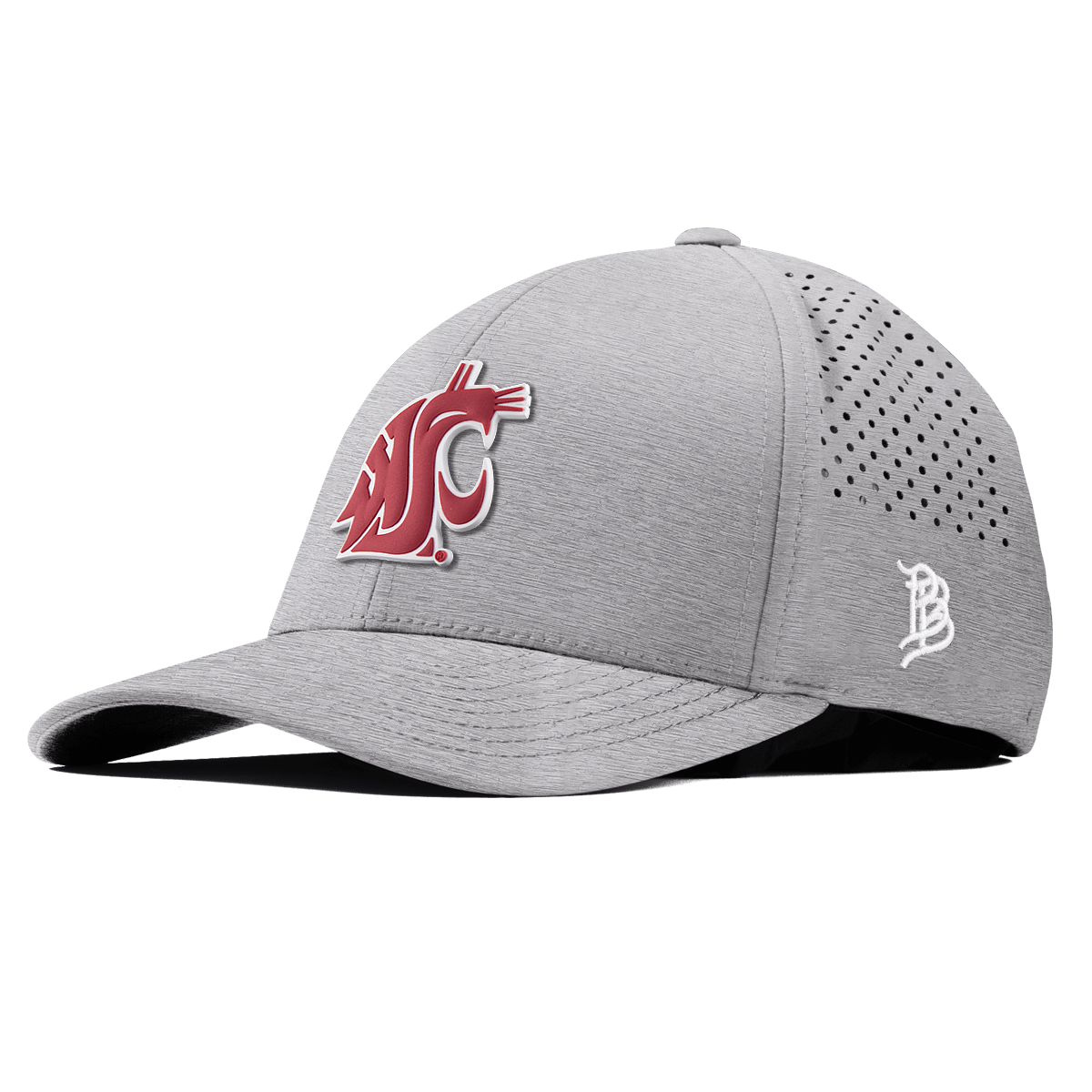 Washington State University "Washington State Team Logo" Curved Performance Heather Gray