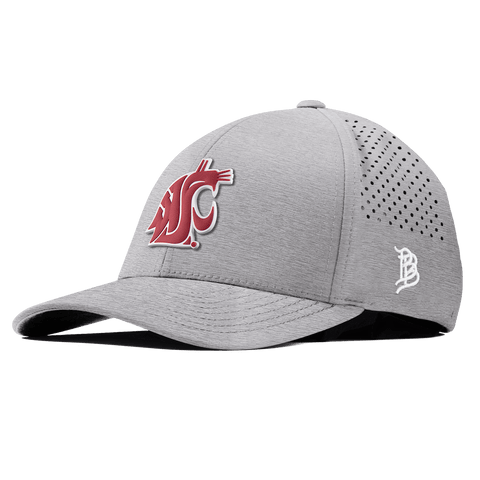 Washington State University "Washington State Team Logo" Curved Performance Heather Gray