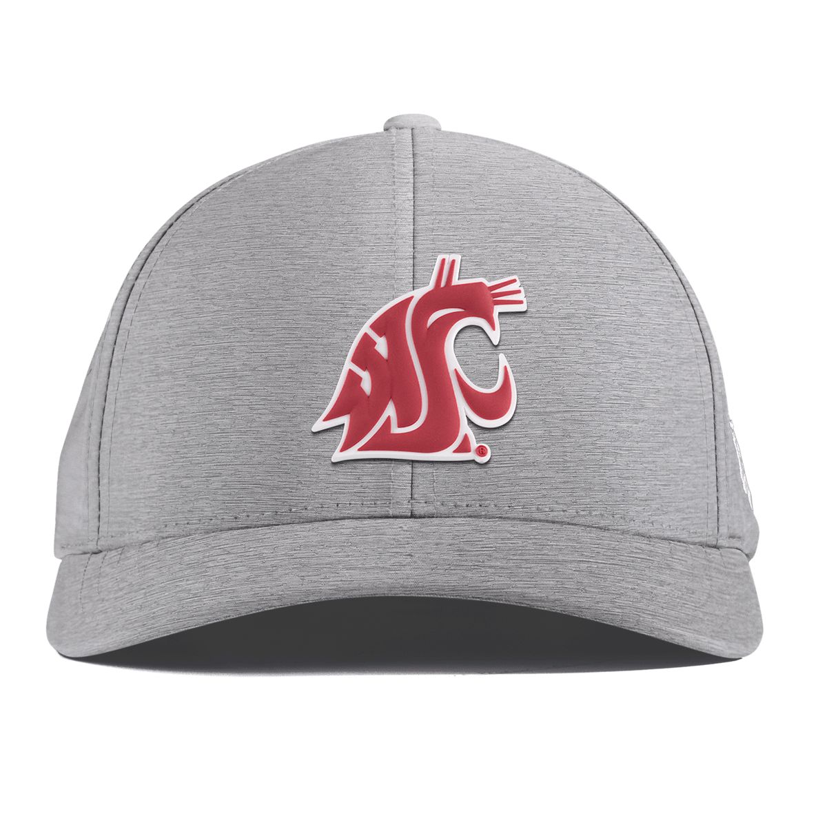 Washington State University "Washington State Team Logo" Curved Performance Heather Gray