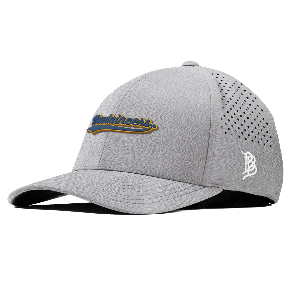 West Virginia University "West Virginia Mountaineers Script" Curved Performance Heather Gray