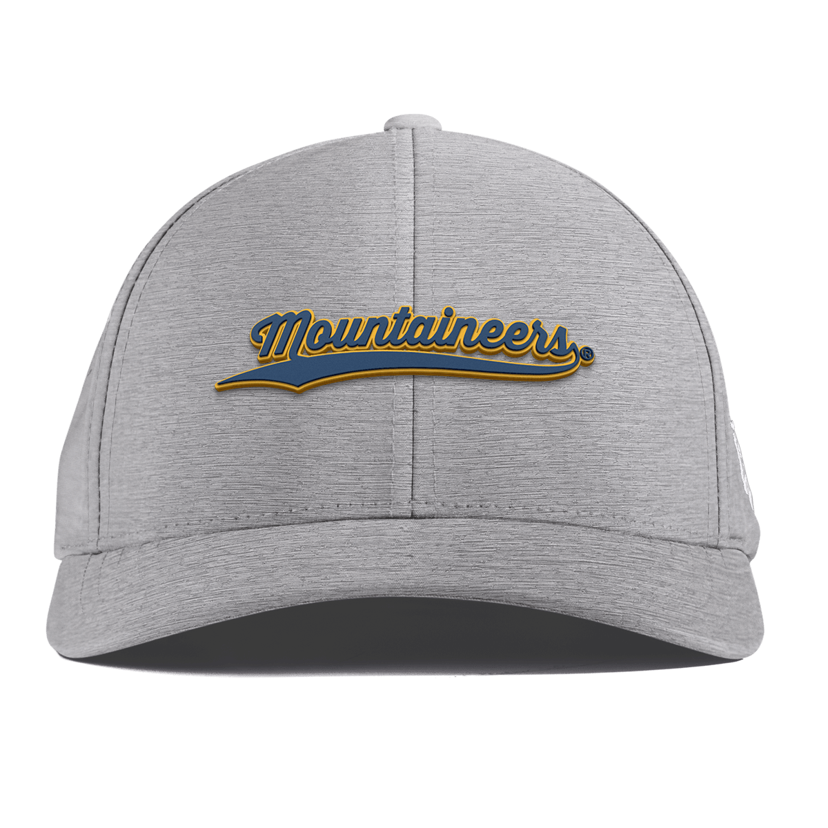 West Virginia University "West Virginia Mountaineers Script" Curved Performance Heather Gray