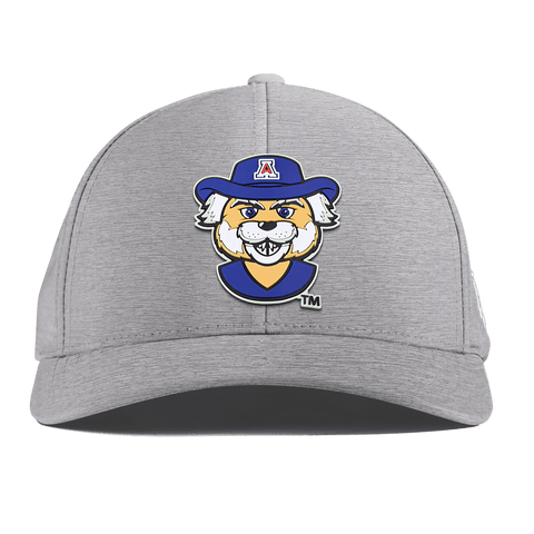 University of Arizona "Wilbur The Wildcat" Curved Performance Heather Gray