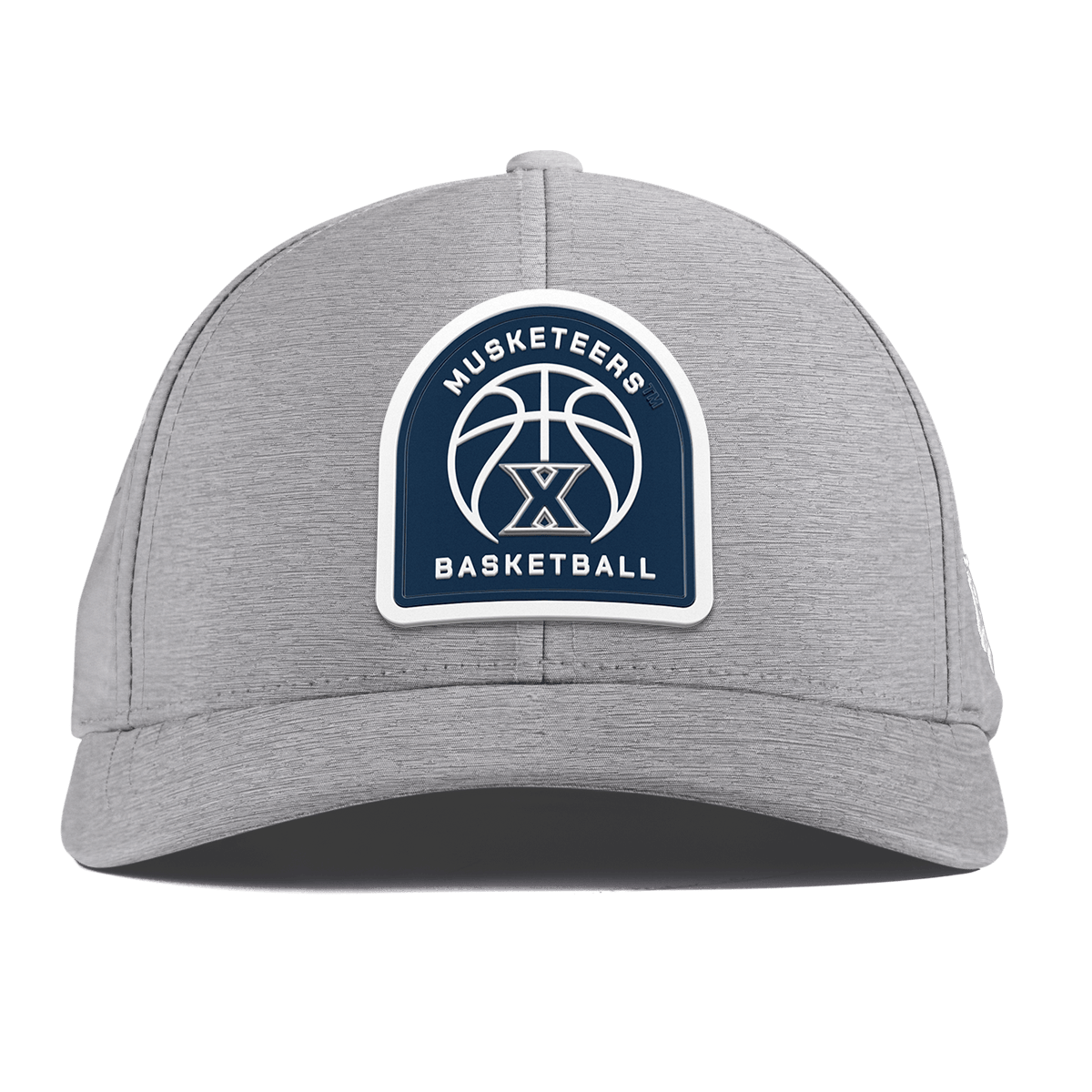 Xavier University "Xavier Basketball" Curved Performance Heather Gray
