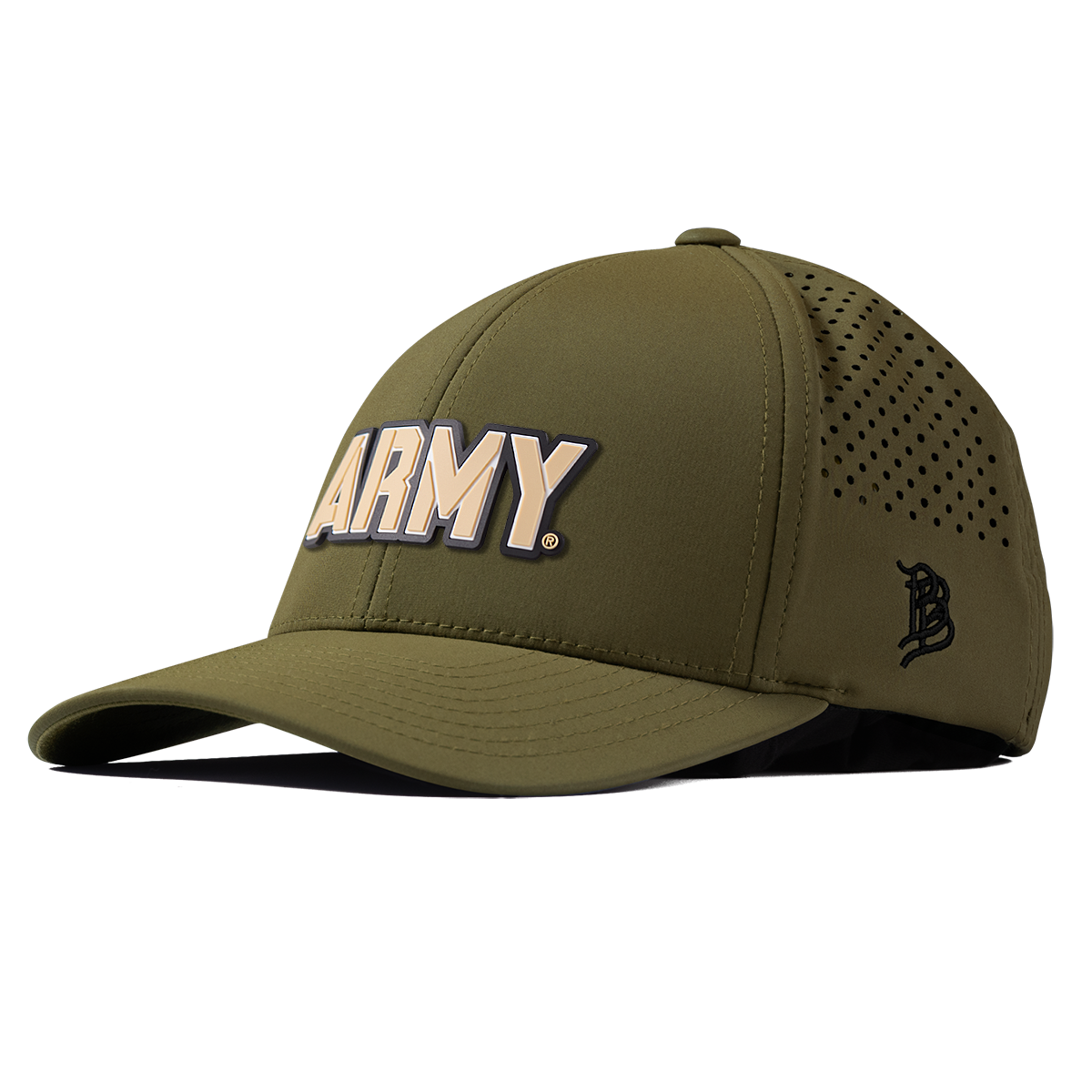 Army "Army West Point Gold Block" Curved Performance Loden
