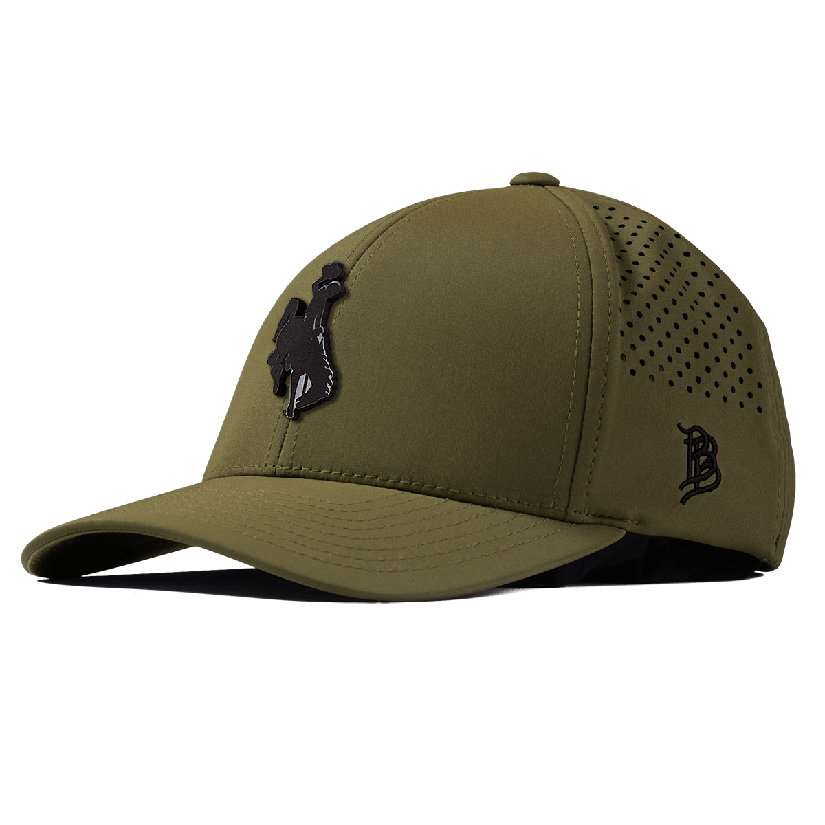 University of Wyoming "Midnight Wyoming Cowboy" Curved Performance Loden