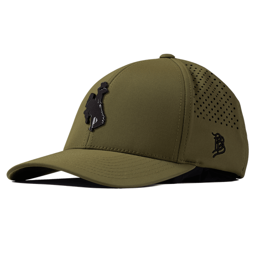 University of Wyoming "Midnight Wyoming Cowboy" Curved Performance Loden