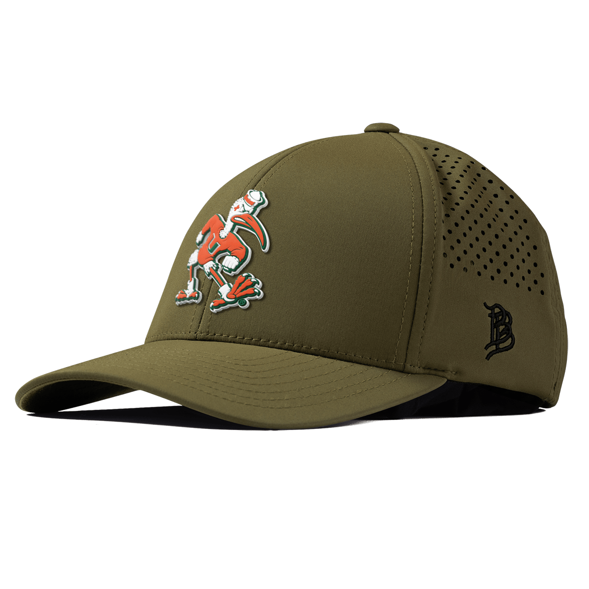 University of Miami "Sebastian the Ibis" Curved Performance Loden