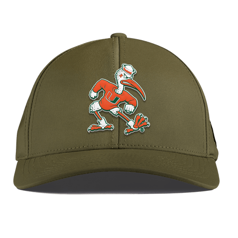 University of Miami "Sebastian the Ibis" Curved Performance Loden