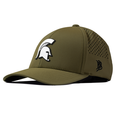 Michigan State University "Vintage MSU Team Logo" Curved Performance Loden