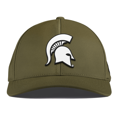 Michigan State University "Vintage MSU Team Logo" Curved Performance Loden