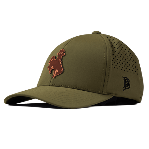 University of Wyoming "Wyoming Cowboy Dark" Curved Performance Loden