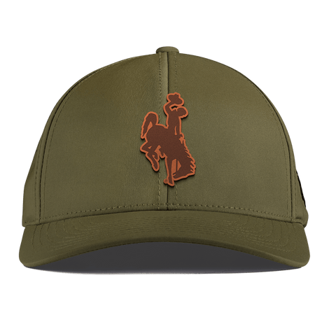 University of Wyoming "Wyoming Cowboy Dark" Curved Performance Loden