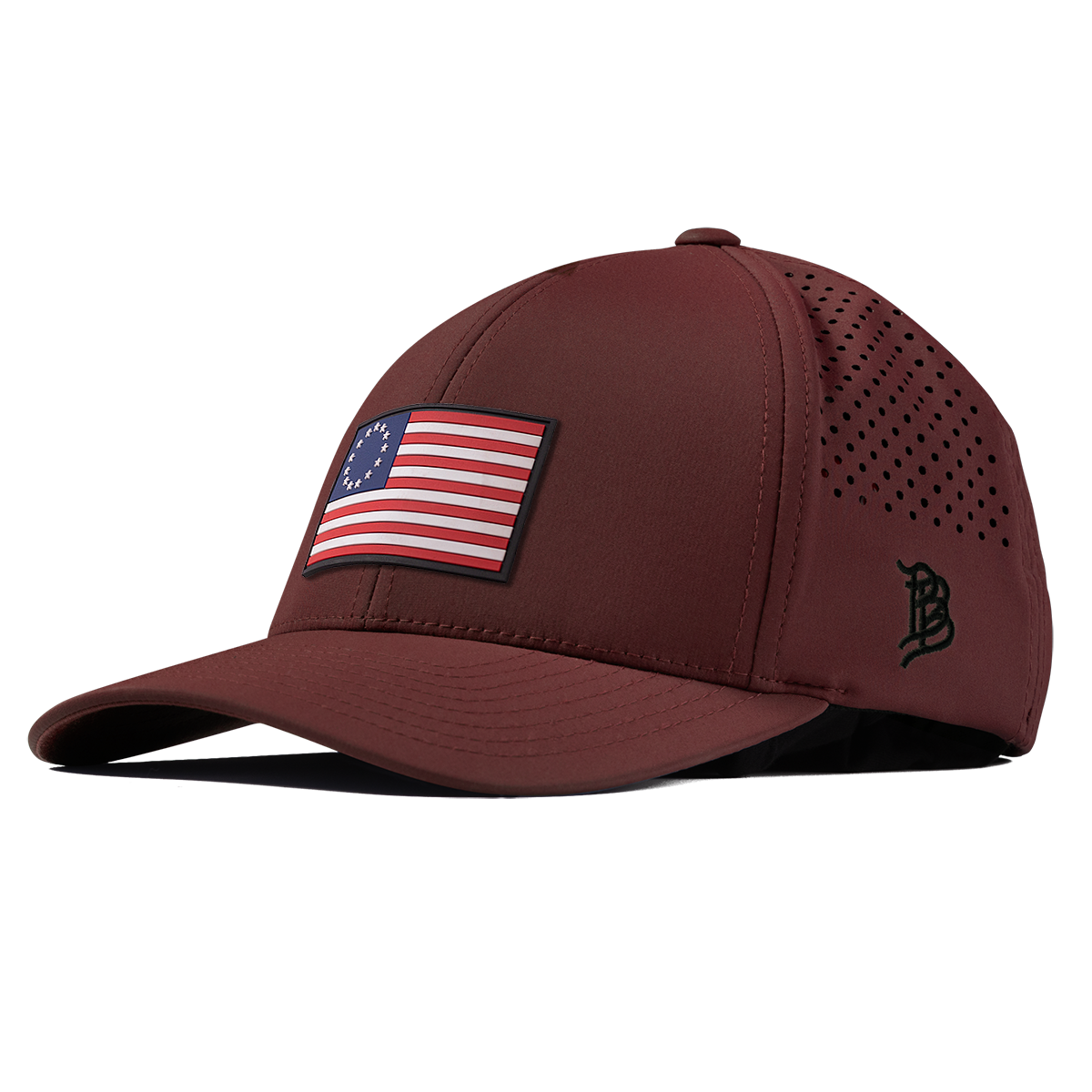 1776 PVC Curved Performance Maroon