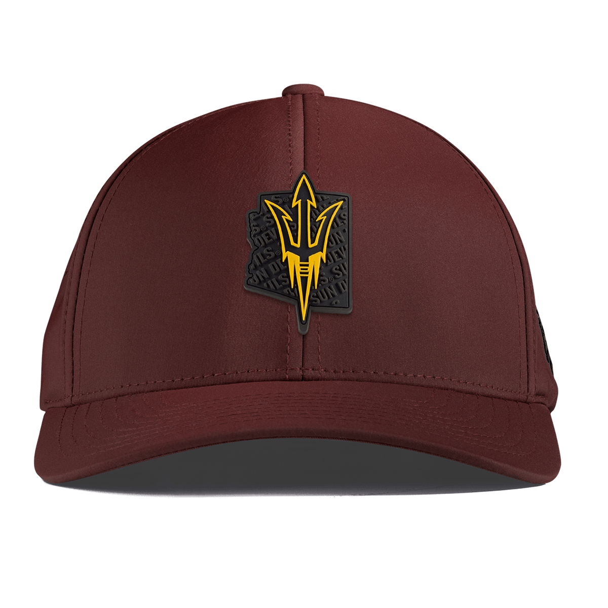 Arizona State University "ASU Blackout Pitchfork" Curved Performance Maroon