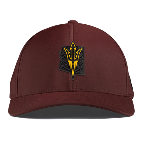 Arizona State University "ASU Blackout Pitchfork" Curved Performance Maroon