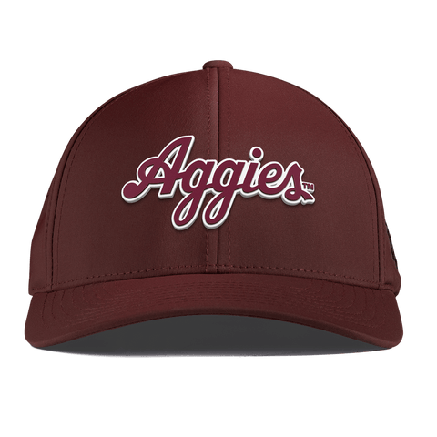 Texas A&M University "Aggies Script" Curved Performance Maroon