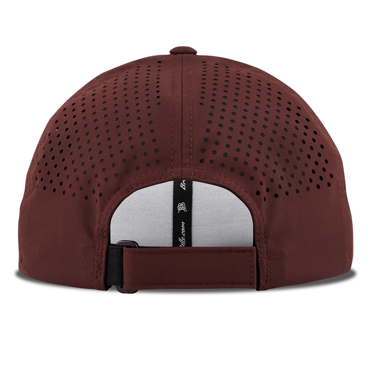 Threaded Script Curved Performance Back Maroon