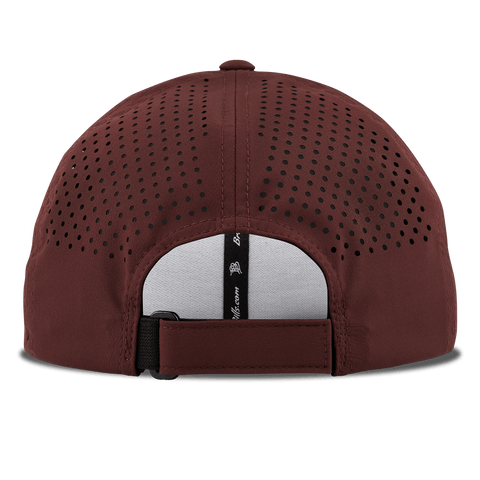 Threaded Script Curved Performance Back Maroon