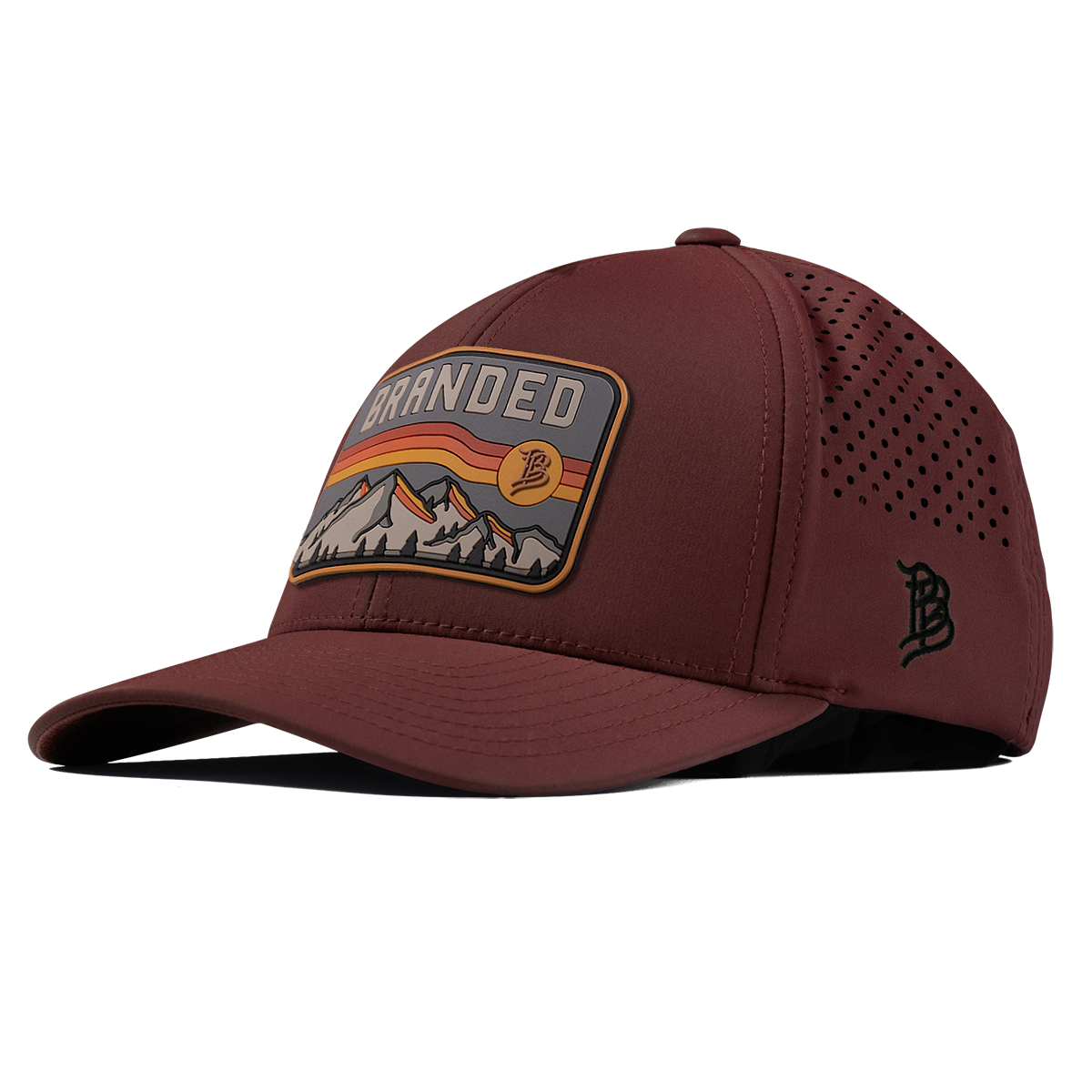 Branded Horizon Curved Performance Maroon