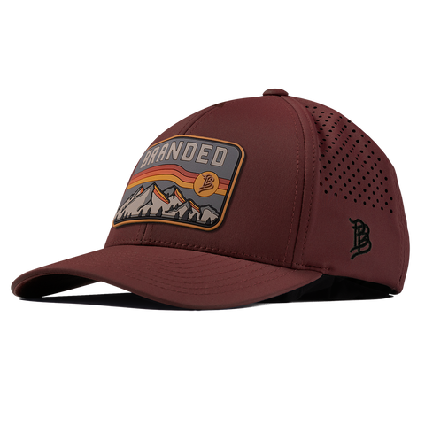 Branded Horizon Curved Performance Maroon