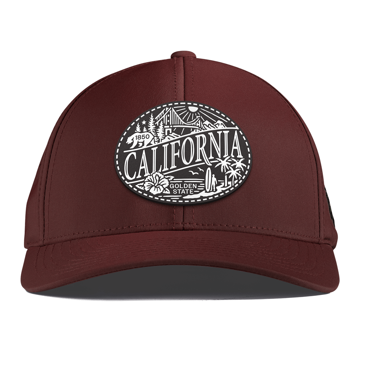 California Traveler Curved Performance Maroon