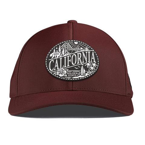 California Traveler Curved Performance Maroon