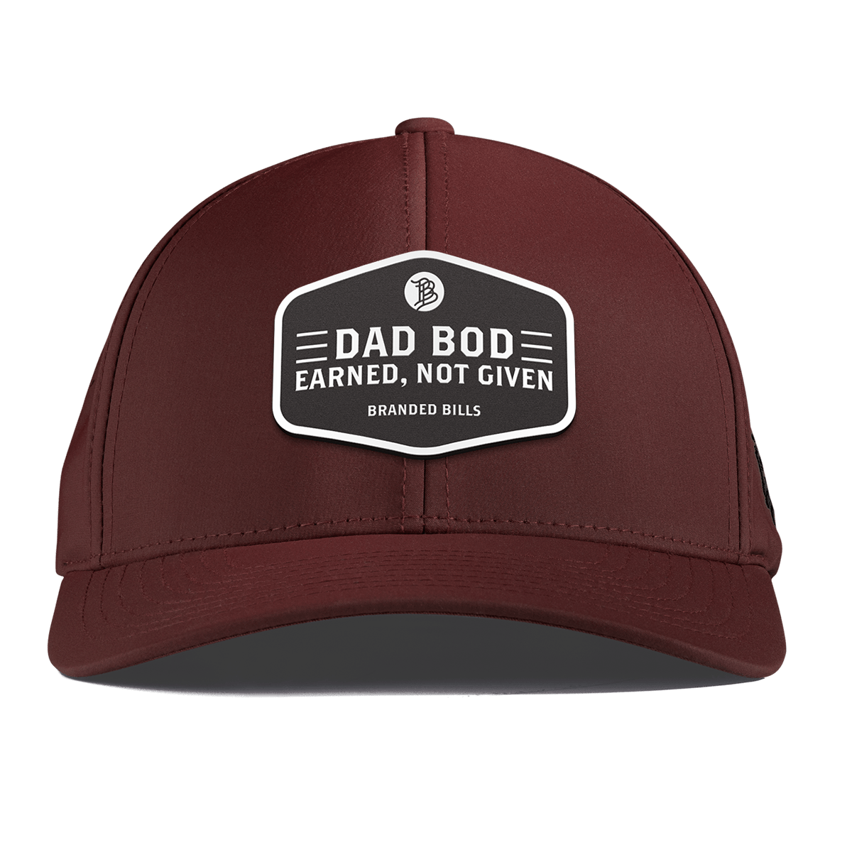 Dad Bod Curved Performance Maroon