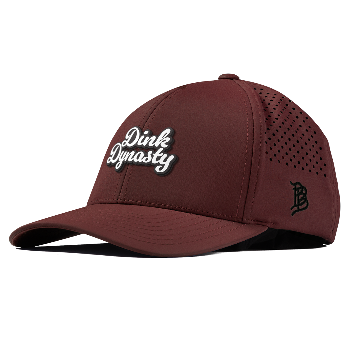 Dink Dynasty Script Curved Performance Maroon