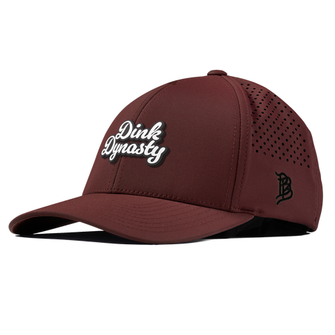 Dink Dynasty Script Curved Performance Maroon