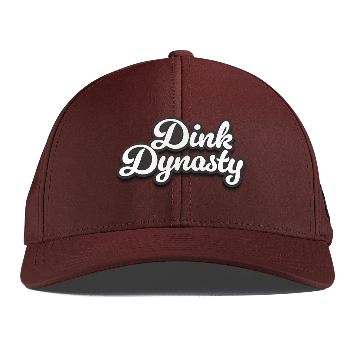 Dink Dynasty Script Curved Performance Maroon
