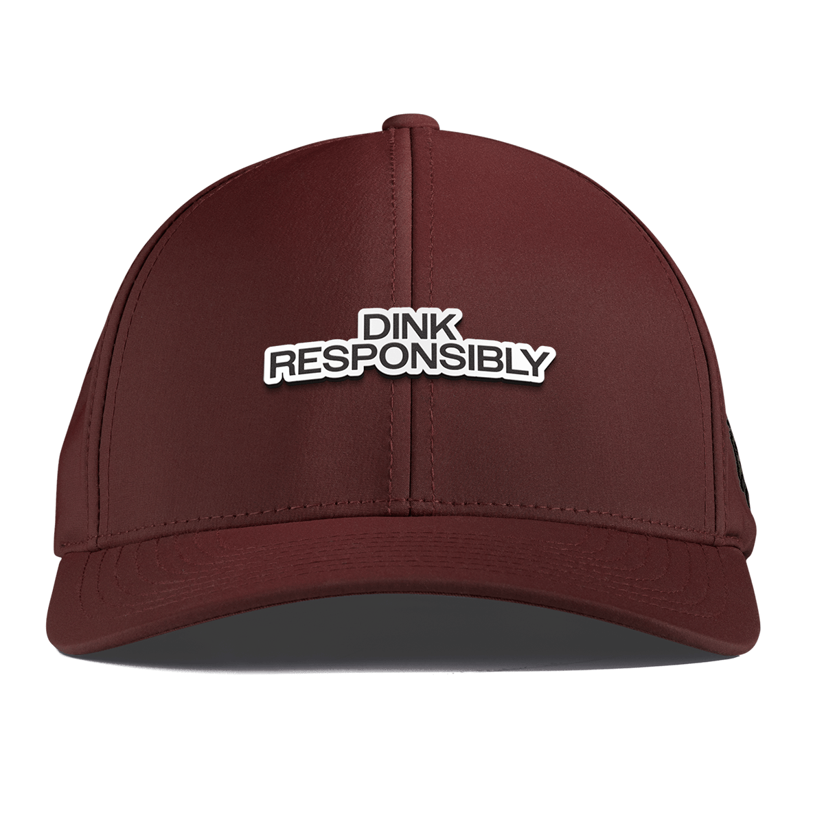 Dink Responsibly Curved Performance Maroon