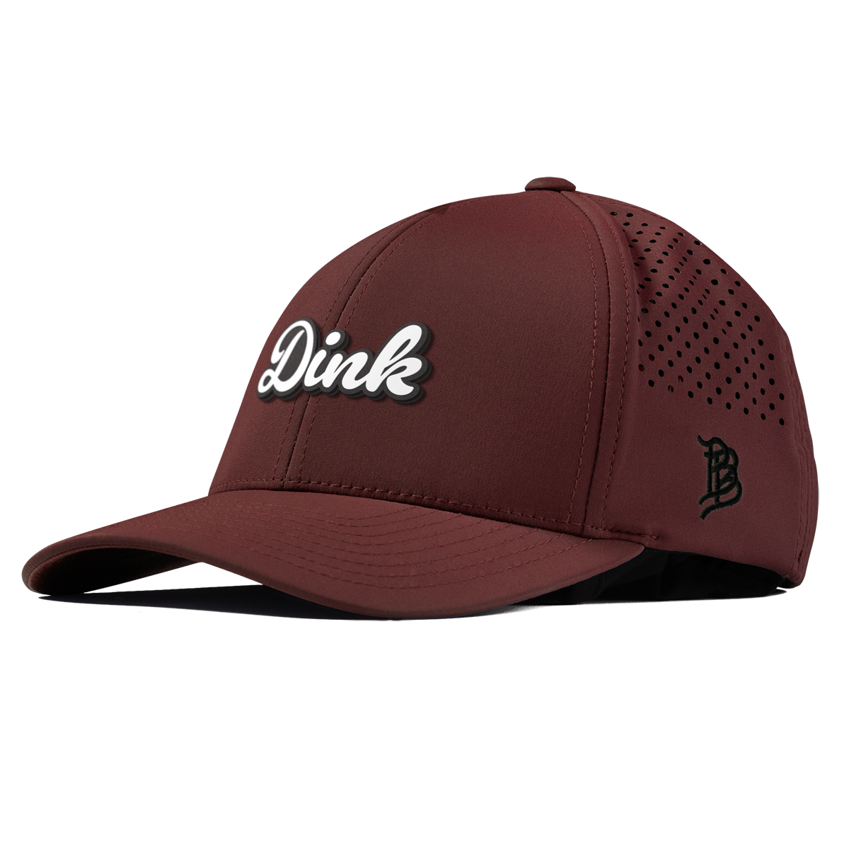 Dink Script Curved Performance Maroon