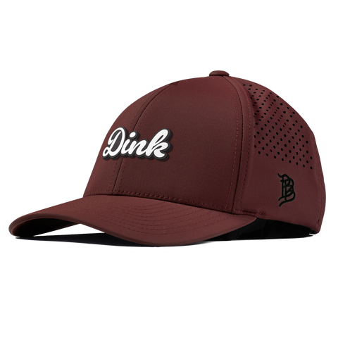 Dink Script Curved Performance Maroon