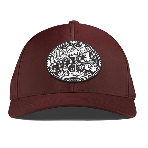 Georgia Traveler Curved Performance Maroon