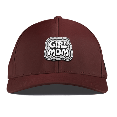 Girl Mom Curved Performance Maroon