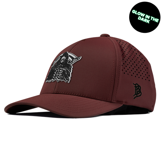 Grim Reaper Glow Curved Performance Maroon