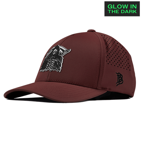 Grim Reaper Glow Curved Performance Maroon
