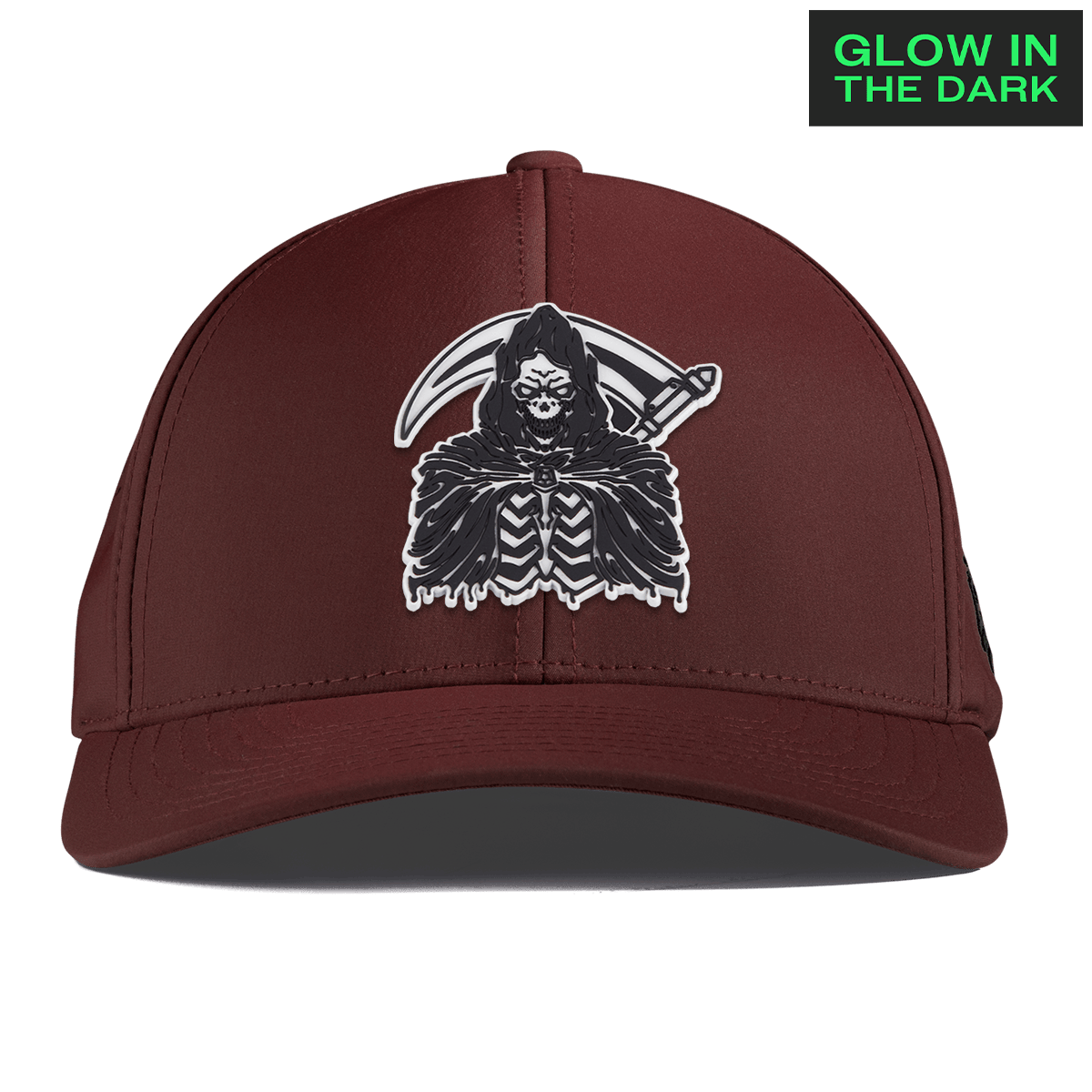 Grim Reaper Glow Curved Performance Maroon