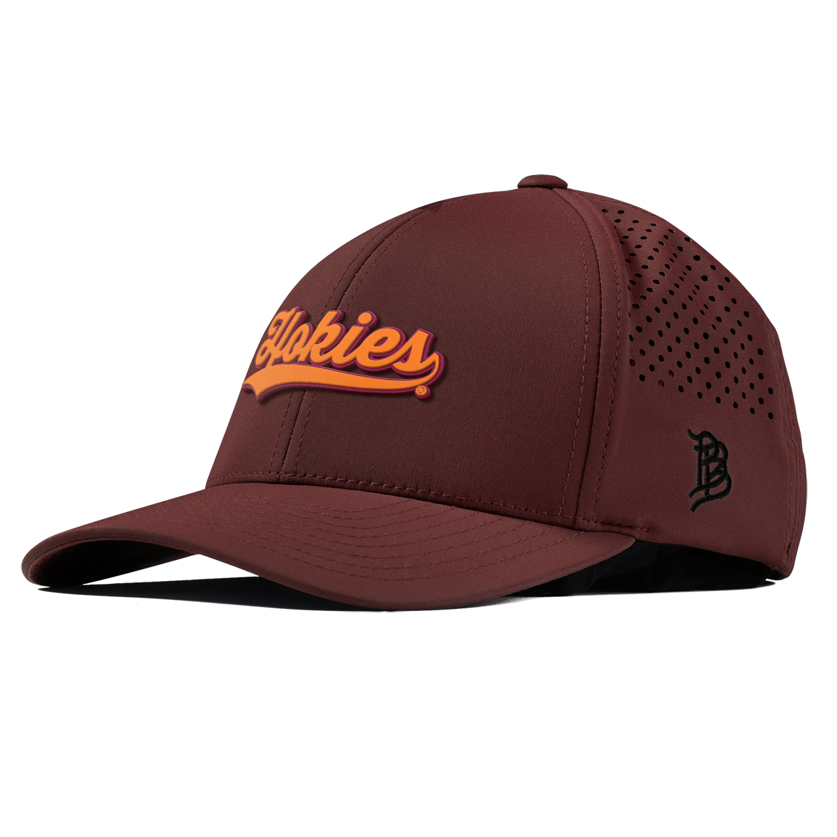 Virginia Tech University "Hokies Script" Curved Performance Maroon