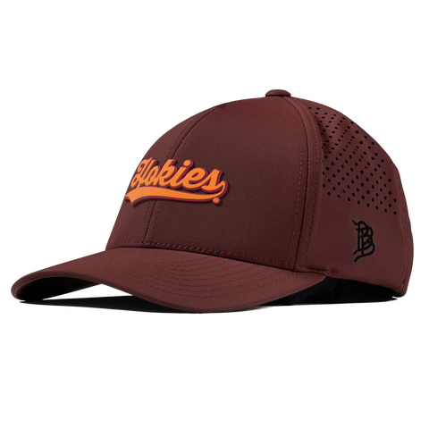 Virginia Tech University "Hokies Script" Curved Performance Maroon