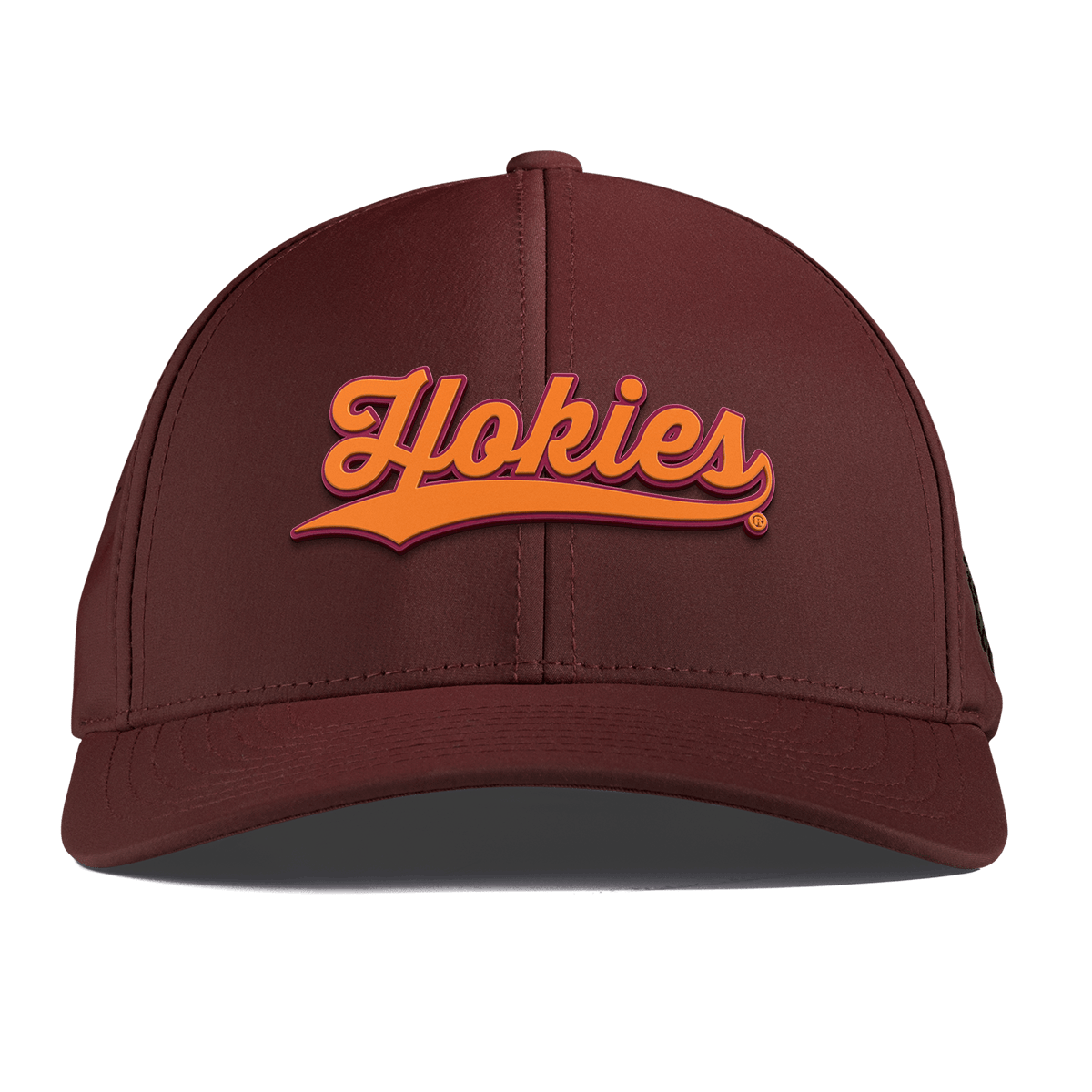 Virginia Tech University "Hokies Script" Curved Performance Maroon