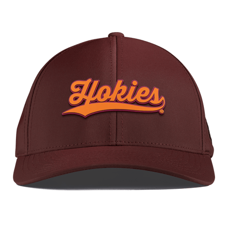 Virginia Tech University "Hokies Script" Curved Performance Maroon