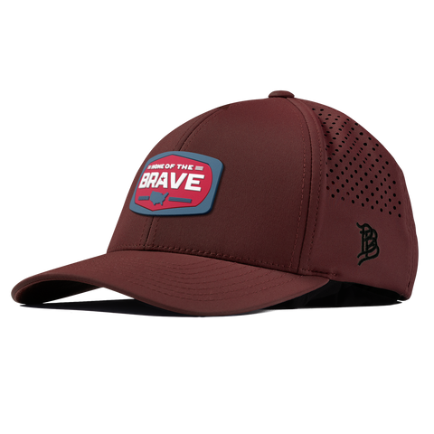 Home of the Brave Curved Performance Maroon