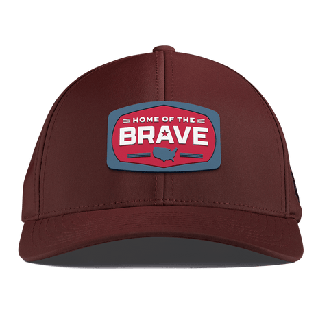 Home of the Brave Curved Performance Maroon