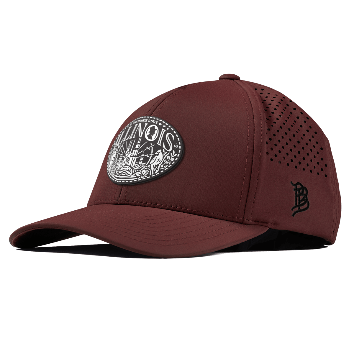 Illinois Traveler Curved Performance Maroon