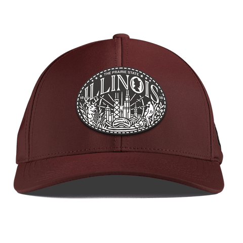 Illinois Traveler Curved Performance Maroon