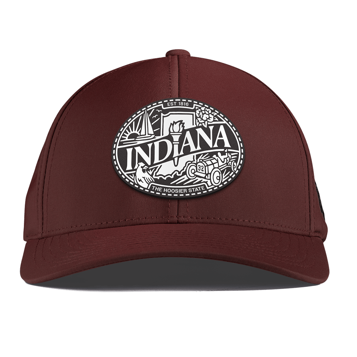 Indiana Traveler Curved Performance Maroon