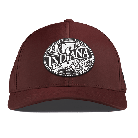 Indiana Traveler Curved Performance Maroon