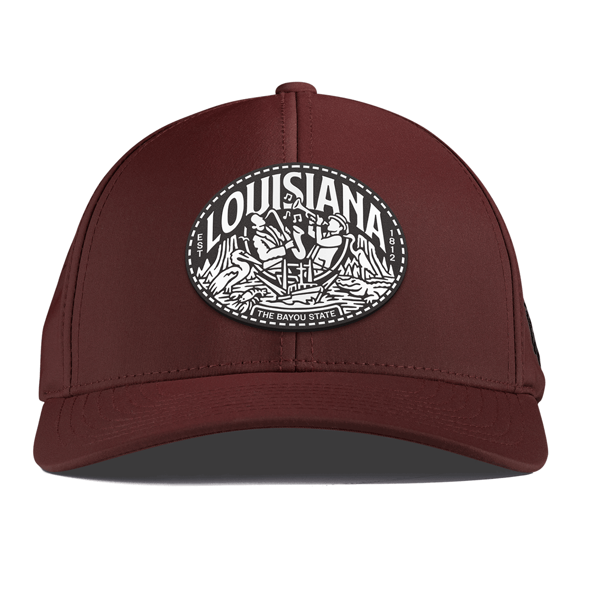 Louisiana Traveler Curved Performance Maroon