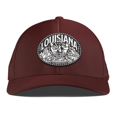 Louisiana Traveler Curved Performance Maroon